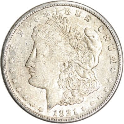 1921 S Morgan Silver Dollar Coin $1 - AU - Roll of 20