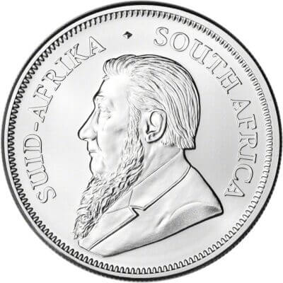 South Africa Silver Krugerrand 1 oz 1 Rand - Random Date 100 BU Coins in 5 Tubes