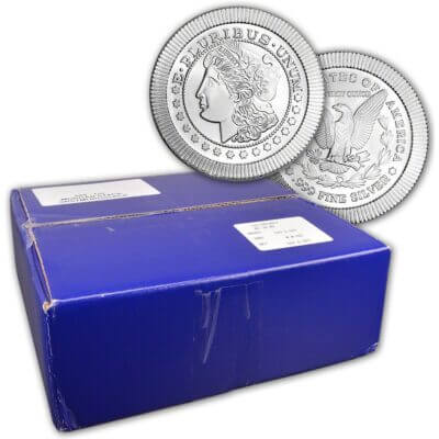 FIVE-HUNDRED (500) 1 oz. Silver Round - Morgan Stackable .999