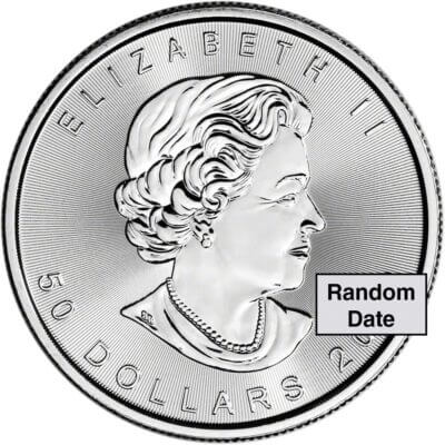 Canada Platinum Maple Leaf - 1 oz - $50 - BU - .9995 Fine - Random Date