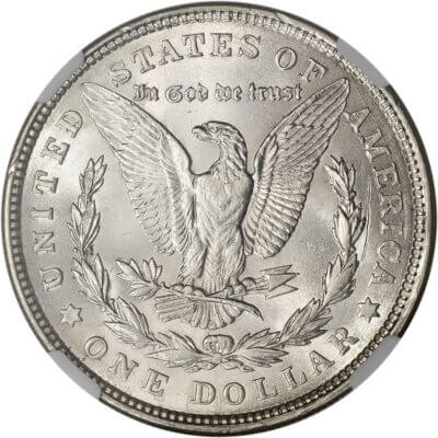 1921 US Morgan Silver Dollar $1 - NGC Brilliant Uncirculated