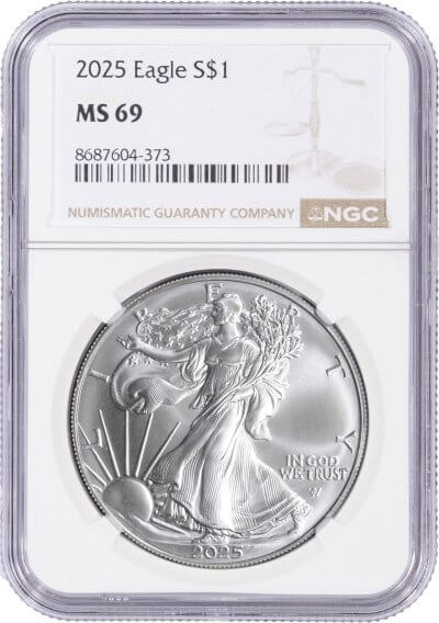2025 American Silver Eagle - NGC MS69