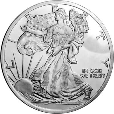 5 oz Highland Mint Silver Round - American Eagle Design .999 Fine