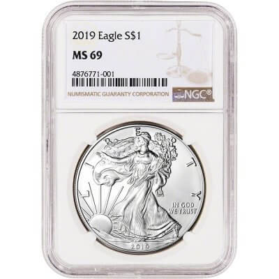 2019 American Silver Eagle - NGC MS69