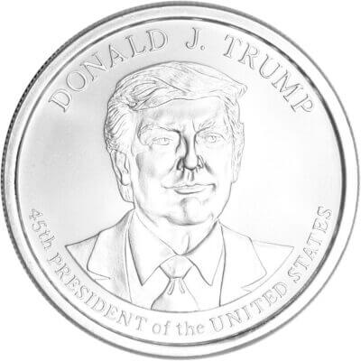 1 oz Golden State Mint Silver Round Donald J. Trump .999 Fine