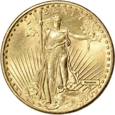 US Gold $20 Saint-Gaudens Double Eagle - Jewelry Grade - Random Date