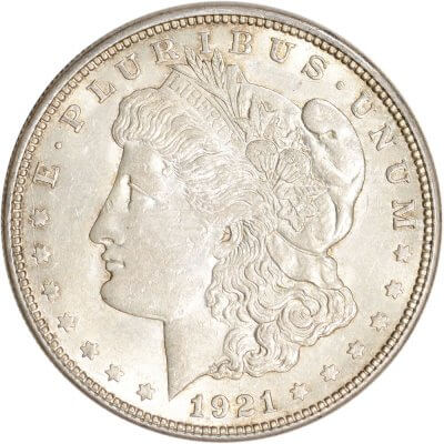 1921 D Morgan Silver Dollar Coin $1 - AU - Roll of 20
