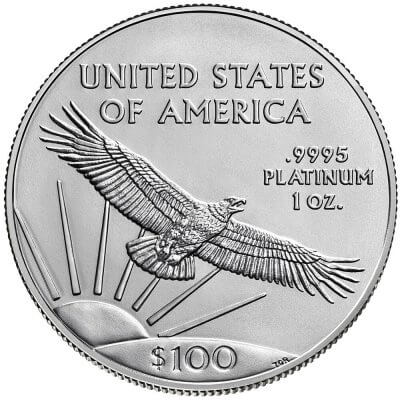 2023 American Platinum Eagle 1 oz $100 - PCGS MS70 First Day Issue