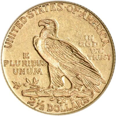 US Gold $2.50 Indian Head Quarter Eagle - Extra Fine - Random Date