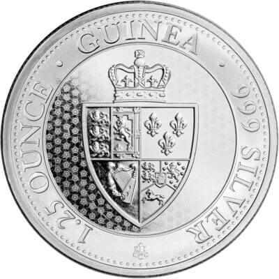 St Helena Silver Spade Crown Guinea Coin 1.25 oz £1.25 - BU - Random Date