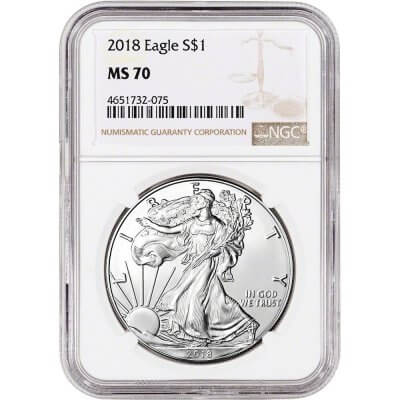 2018 American Silver Eagle - NGC MS70