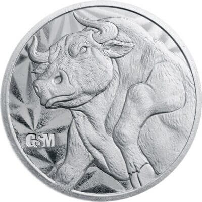 1 oz. Golden State Mint Silver Round Bull/Bear .999 Fine - Tube of 20