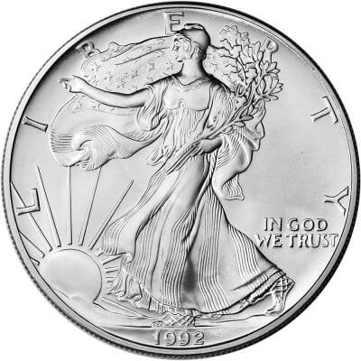 1992 American Silver Eagle Coin - NGC MS69