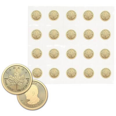2024 Canada Gold Maple Leaf 1/10 oz $5 - BU - Twenty 20 Coins