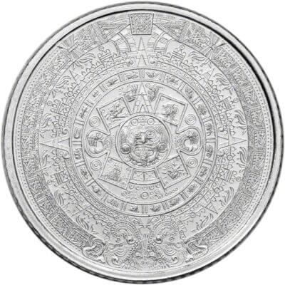 1/10 oz Golden State Mint Silver Round Aztec Calendar .999 Fine Tube of 50