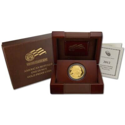 2012 W American Gold Buffalo Proof 1 oz $50 in OGP