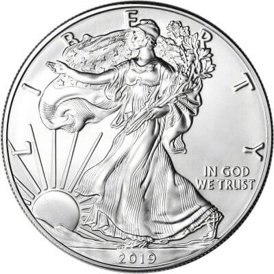 2019 American Silver Eagle 1 oz $1 - BU