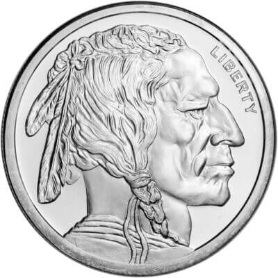 2 oz Golden State Mint Silver Round Buffalo Design .999 Fine Tube of 25