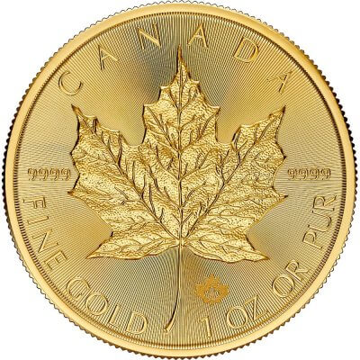 2025 Canada Gold Maple Leaf 1 oz $50 - BU