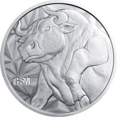 5 oz. Golden State Mint Silver Round Bull/Bear .999 Fine