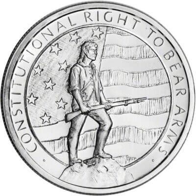 1 oz. Golden State Mint Silver Round 2nd Amendment .999 Fine