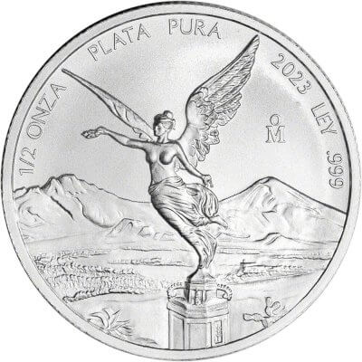 2023 Mexico Silver Libertad 1/2 oz 1/2 Onza - BU