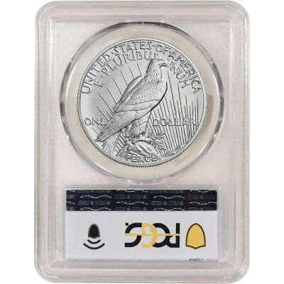 2023 US Peace Silver Dollar $1 PCGS MS70 First Day Issue Anniversary