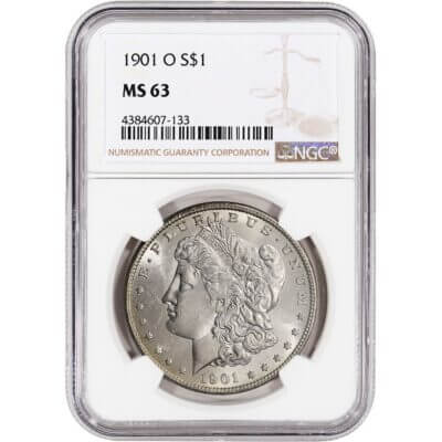 1901 O US Morgan Silver Dollar $1 - NGC MS63