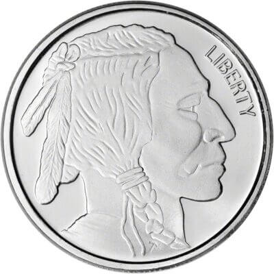 1 oz. SilverTowne Silver Round Buffalo Design 999 Fine  Sealed Box of 500