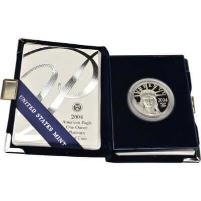 American Platinum Eagle Proof 1 oz $100 - Coin in OGP - Random Date
