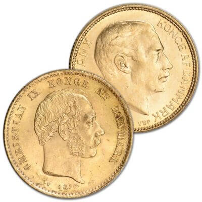 Denmark Gold 20 Kroner .2593 oz - Average Circulated Random Date