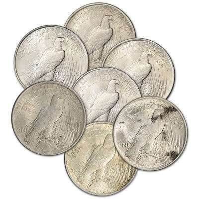 1923 US Peace Silver Dollar $1 - AU - Roll of 20 Coins