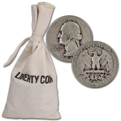 90% Silver Quarters - $50 Face Value Bag