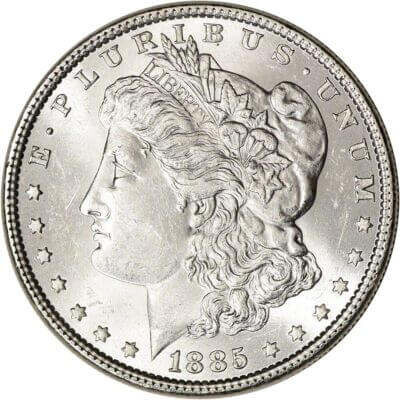 1885 US Morgan Silver Dollar $1 - BU