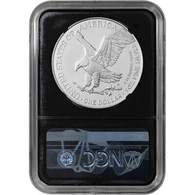 2024 American Silver Eagle - NGC MS70 First Day Issue Grade 70 Black Core