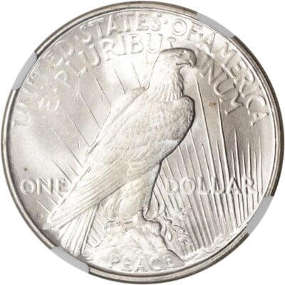 1922 D US Peace Silver Dollar $1 - NGC Brilliant Uncirculated