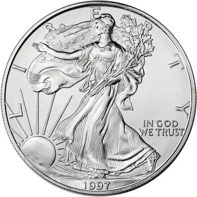 Tube of 20 - 1997 American Silver Eagle Coin - NGC Gem Uncirculated