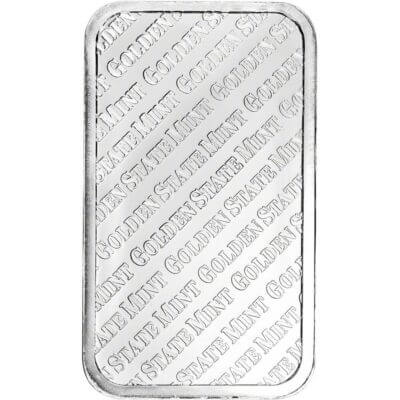 5 oz. Golden State Mint Silver Bar .999 Fine