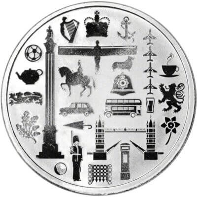 TEN (10) 1 oz Silver Round JBR Recovery Ltd - 999 Fine Icons of Britain