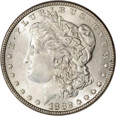 1882 US Morgan Silver Dollar $1 - BU