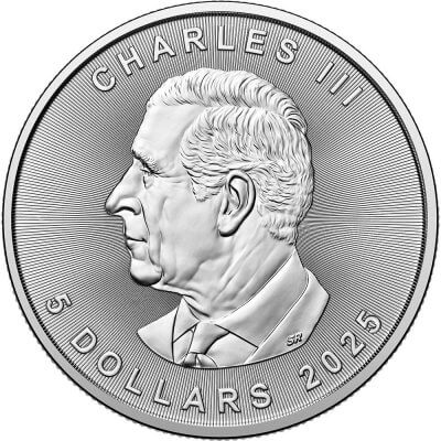 2025 Canada Silver Maple Leaf - 1 oz - $5 - BU