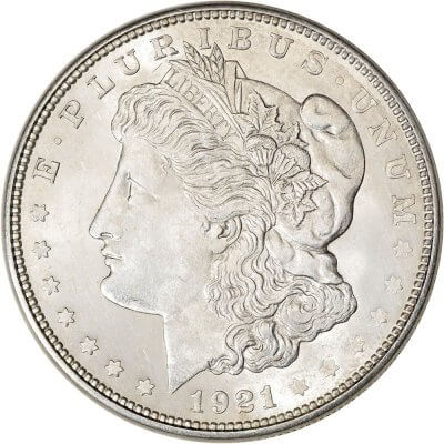 1921 D US Morgan Silver Dollar $1 - BU - Roll of 20