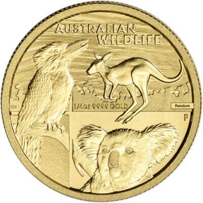 Australia Gold Australian Wildlife 1/4 oz $25 - BU - Random Date