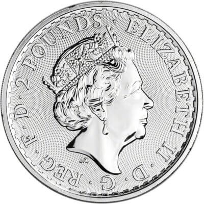 Great Britain Silver Britannia £2 - 1 oz - BU - Random Date