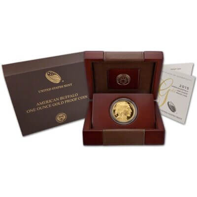 2015 W American Gold Buffalo Proof 1 oz $50 in OGP