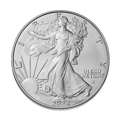 2024 W American Silver Eagle Burnished - NGC MS70 First Day Issue Grade 70 Label