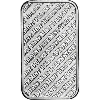 1 oz. Golden State Mint Silver Bar .999 Fine