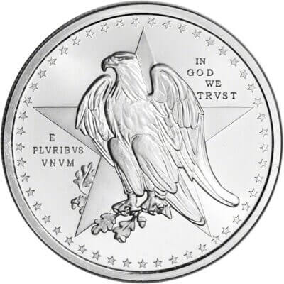 1 oz Golden State Mint Silver Round Texas Commemorative .999 Fine Tube of 20