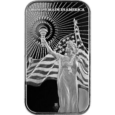 100 pc 1 oz Silver Bar Asahi American Reserve Columbia Goddess .999 5 Tubes