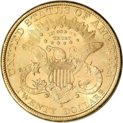 US Gold $20 Liberty Head Double Eagle - Almost Uncirculated - Random Date